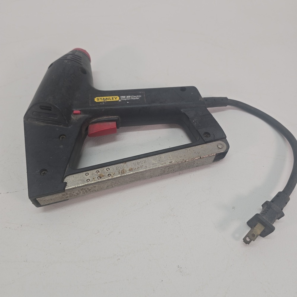 STANLEY Corded Electric Power Stapler Brad Nailer # TRE300 Made‎ In USA WORKS